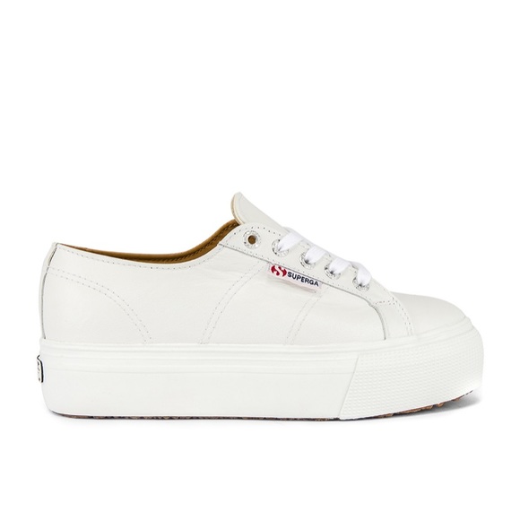 Superga Shoes - NWT Superga White Platform Sneakers